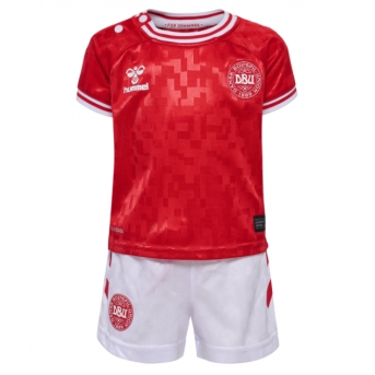 Danimarca Maglia Gara Casa Repliche Europei 2024 Bambino